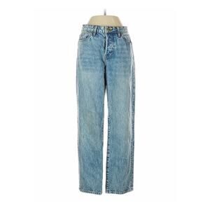 Nelle Atelier Blue Jeans High Rise Straight Boyfriend Jeans 25